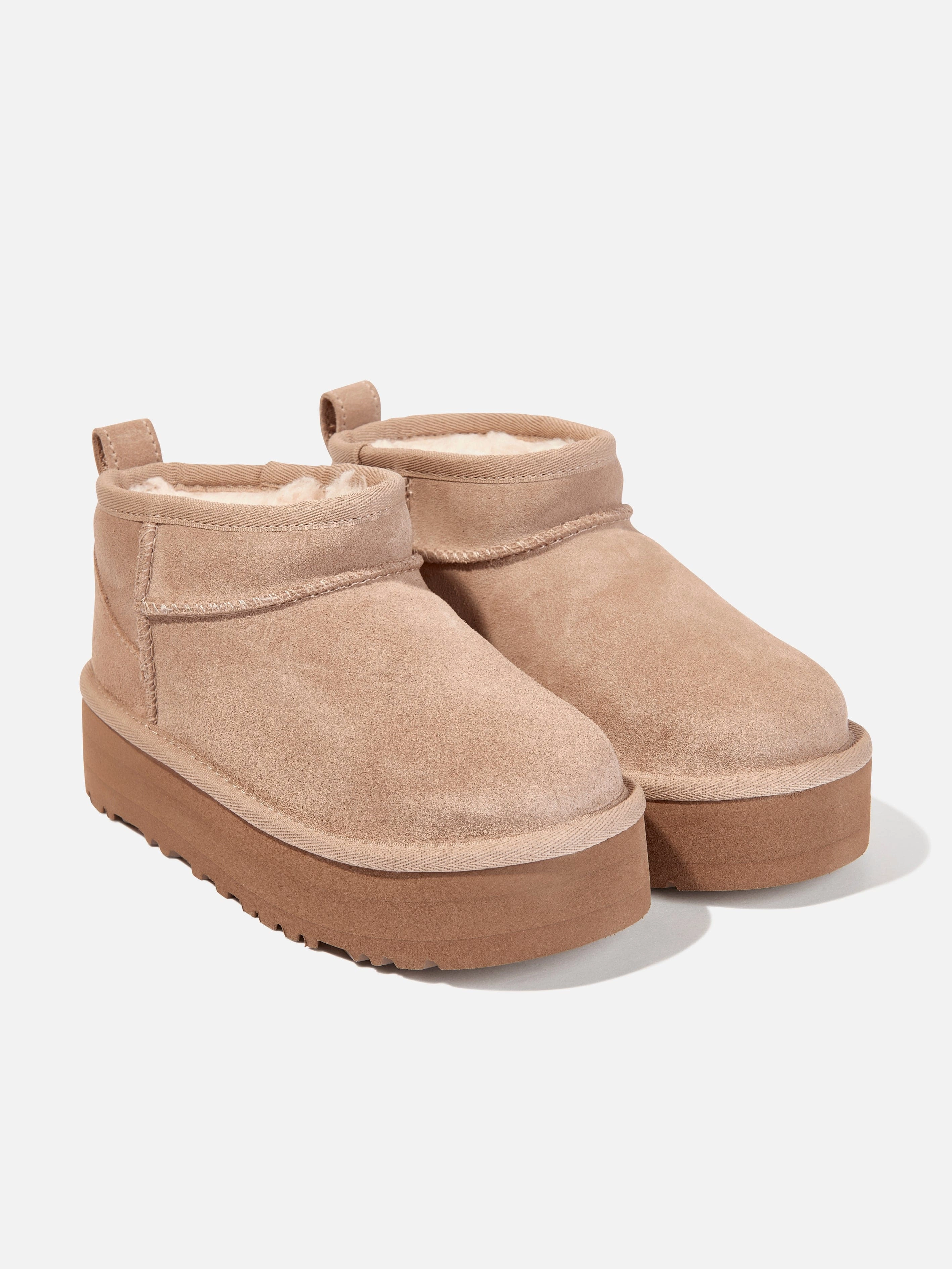 UGG Girls Classic Ultra Mini Platform Boots in Beige Girls Pink Crossbody Purse