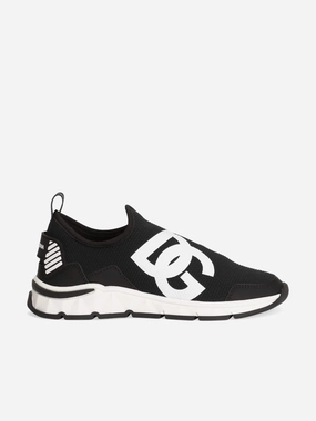 Value deal Boys DG Logo Slip On Trainers in Black Pain Point Solved Brown Leather Duffel