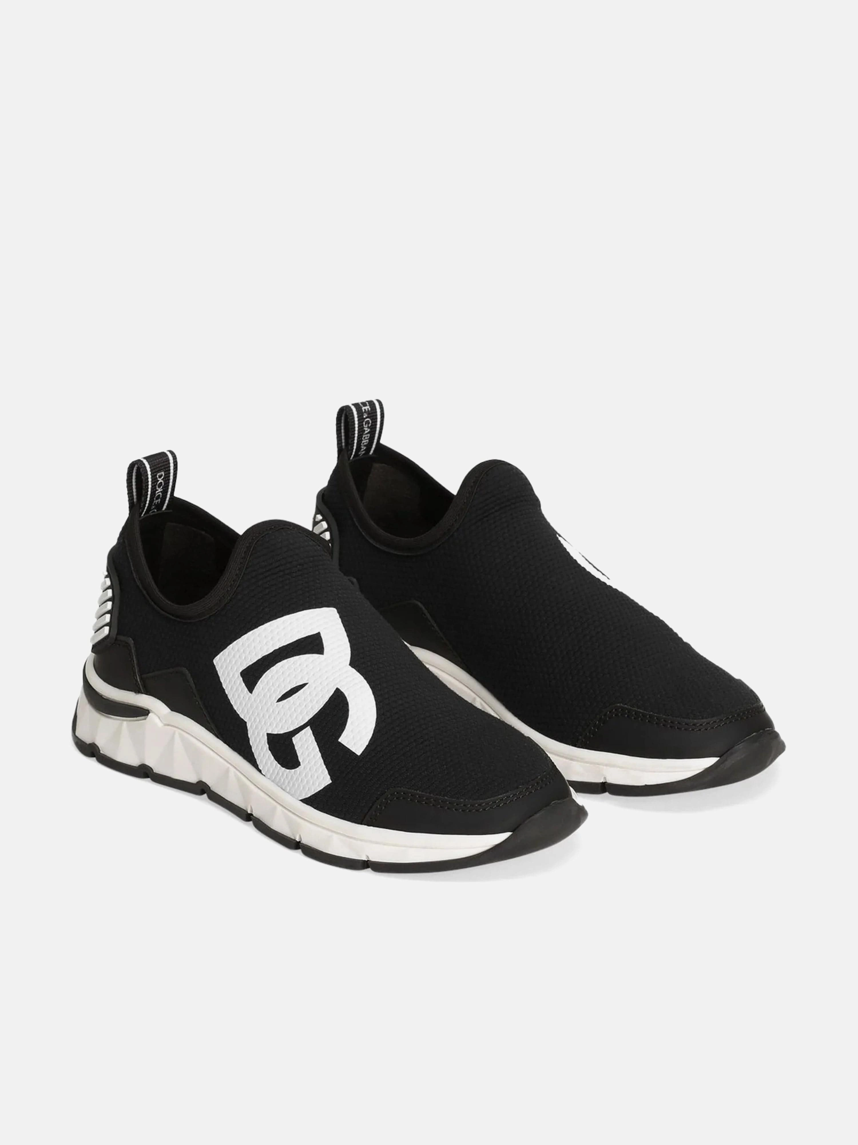 Cotton Boys DG Logo Slip On Trainers in Black