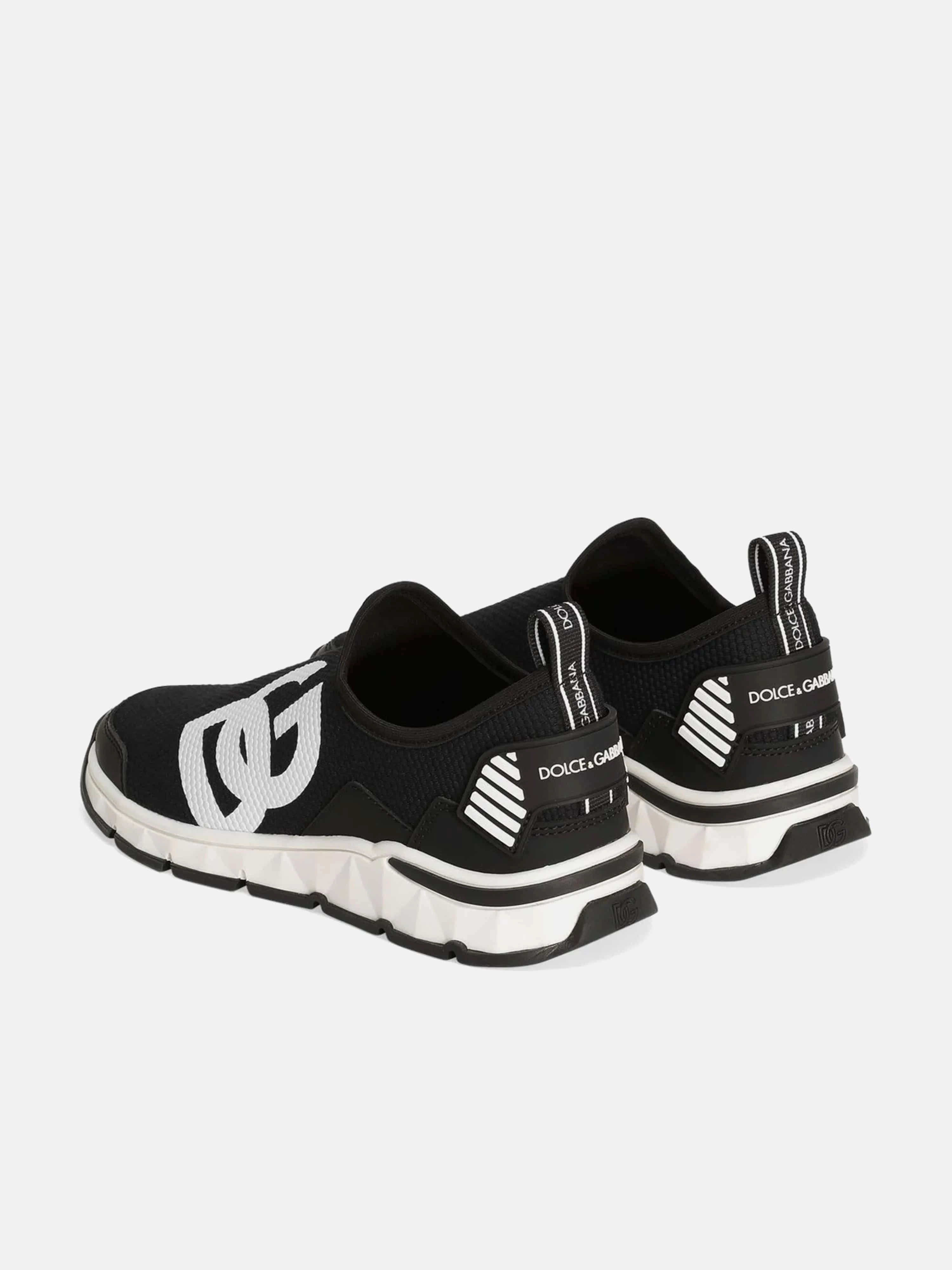 Built With Purpose, Vegan Leather Shoulder Bag, Unlock The Offer Boys DG Logo Slip On Trainers in Black