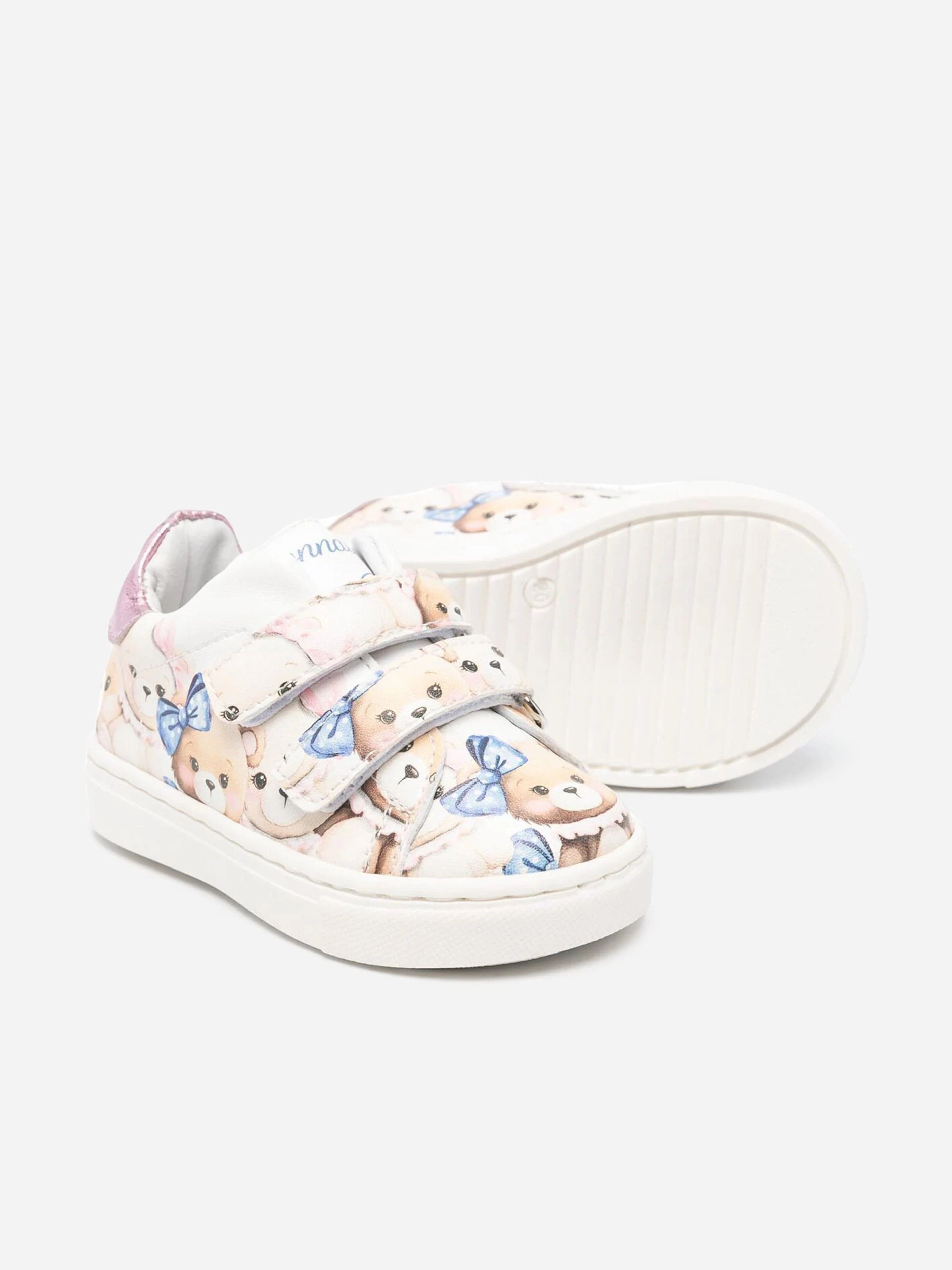 Monnalisa Girls Teddy Bear Trainers in Multicolour Ultimate Convenience