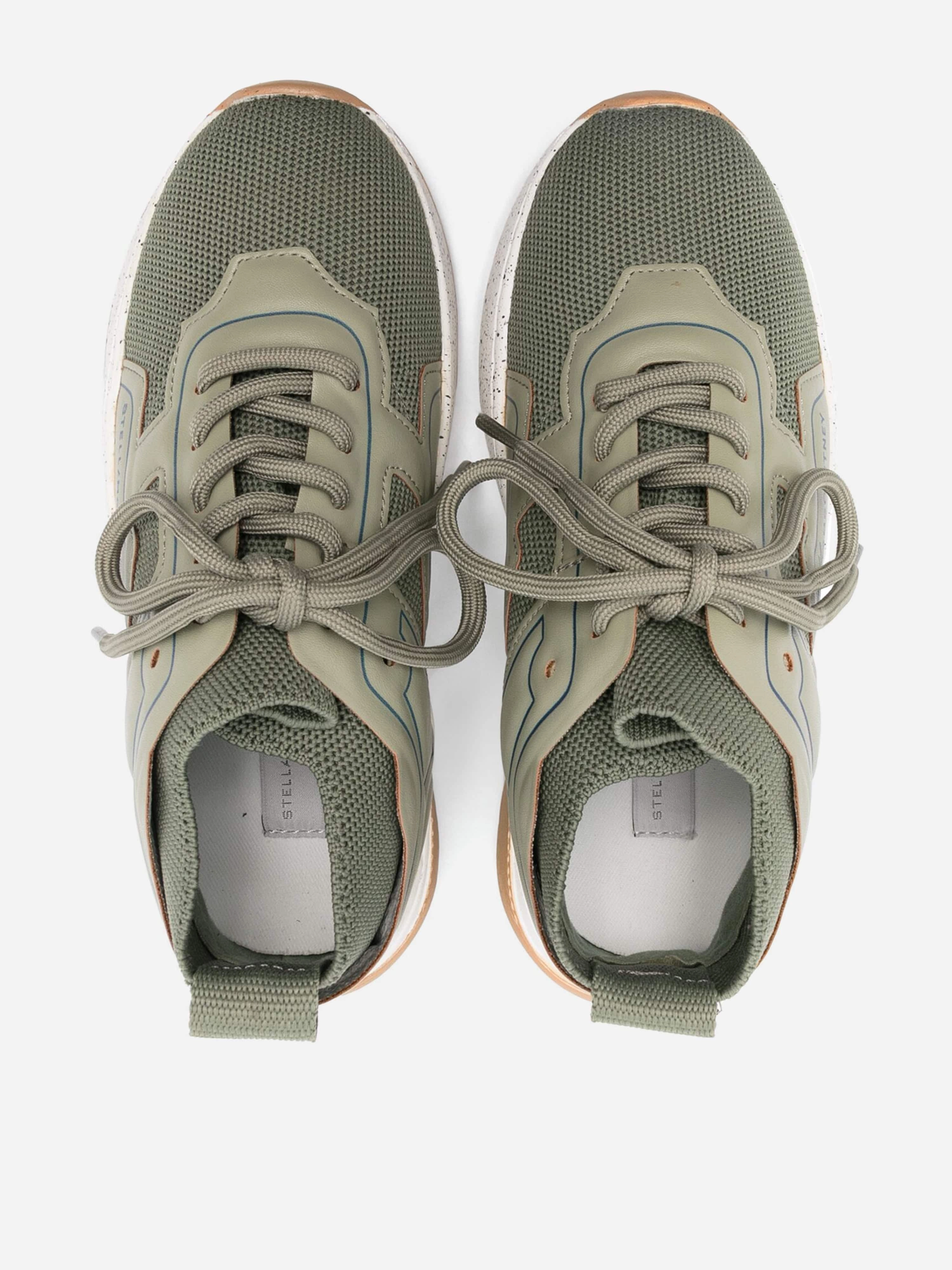 Shop Exclusive Styles Stella McCartney Kids Lace Up Sock Trainers in Green