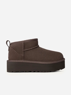 Viral Bestseller UGG Girls Classic Ultra Mini Platform Boots in Brown Top deal Breathable Build, Today Only Offer