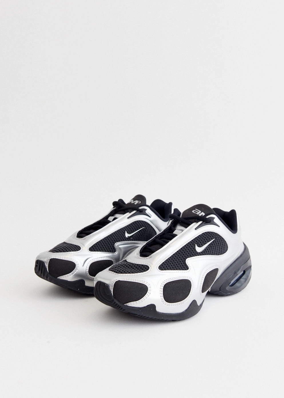 Easy Checkout Women's Air Max Muse 'Black Metallic Silver' Sneakers