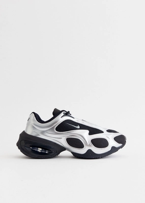 Water Bottle Pocket Women's Air Max Muse 'Black Metallic Silver' Sneakers Anti-Theft Experience The Best