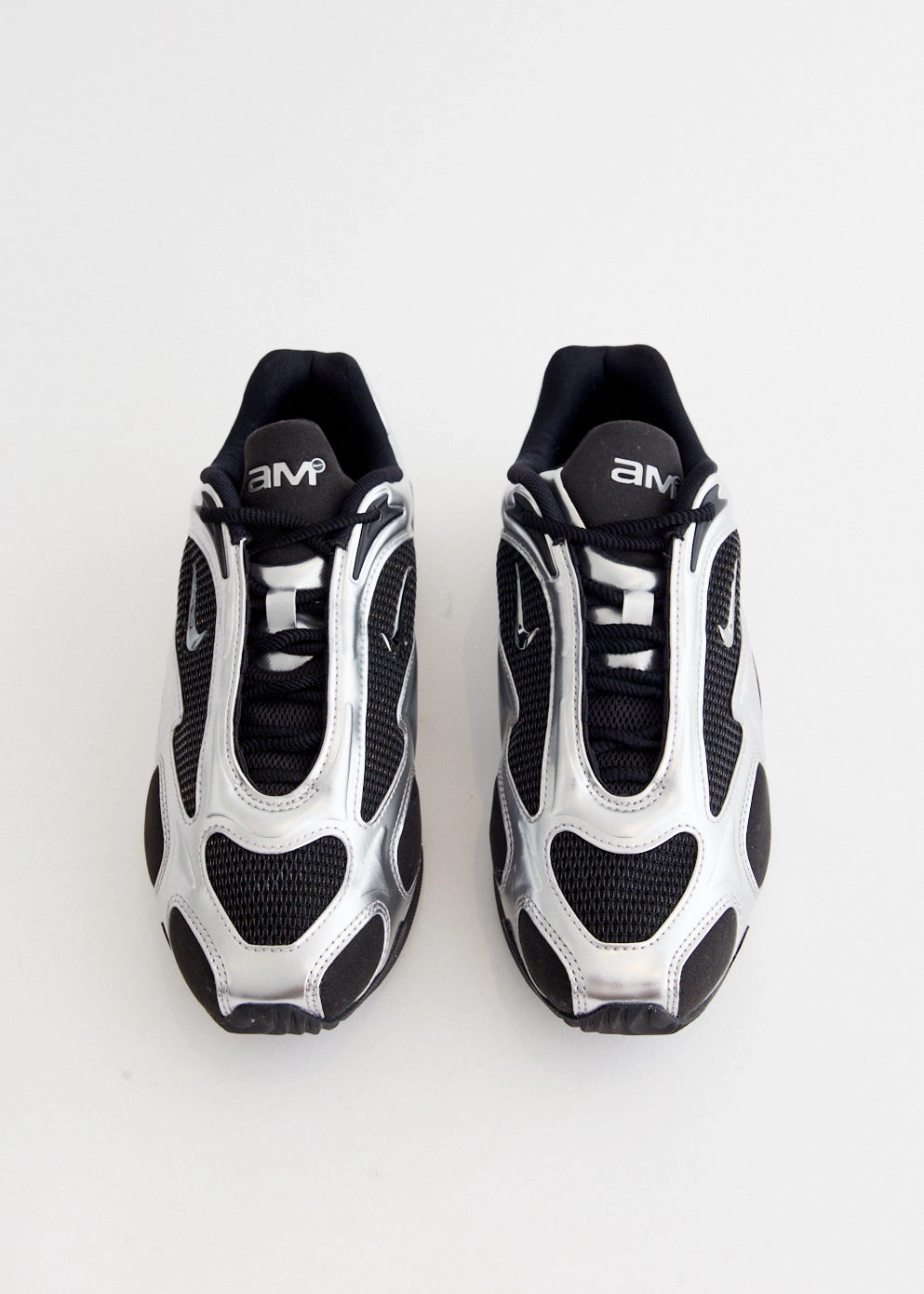 Women's Air Max Muse 'Black Metallic Silver' Sneakers Faux Leather, Adventure Awaits