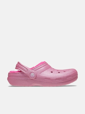 Large Duffel Bag For Weekend Trips Weekday special Crocs Girls Classic Lined Glitter Clog in Pink Economy Choice