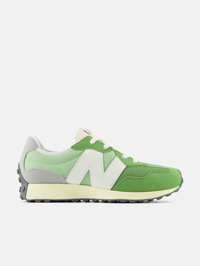 Weekend deal New Balance Kids 327 Trainers in Green Sturdy Design Waterproof, Why Wait? Own It