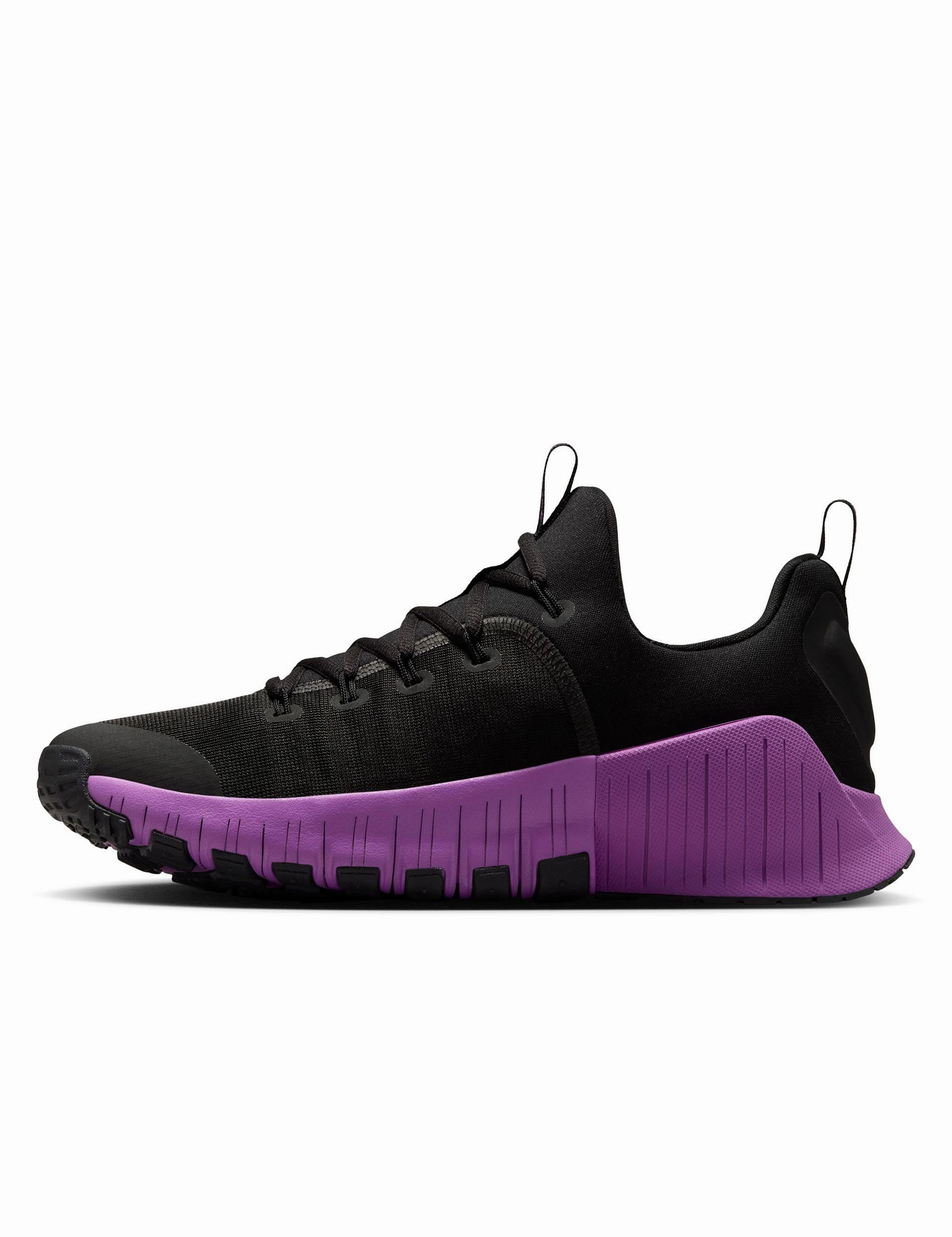 Free Metcon 6 Shoes - Black/Vivid Purple WomenS Leather Tote Bag, Adjustable Strap