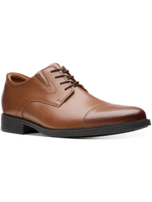 Whiddon Cap Mens Leather Round Toe Oxfords