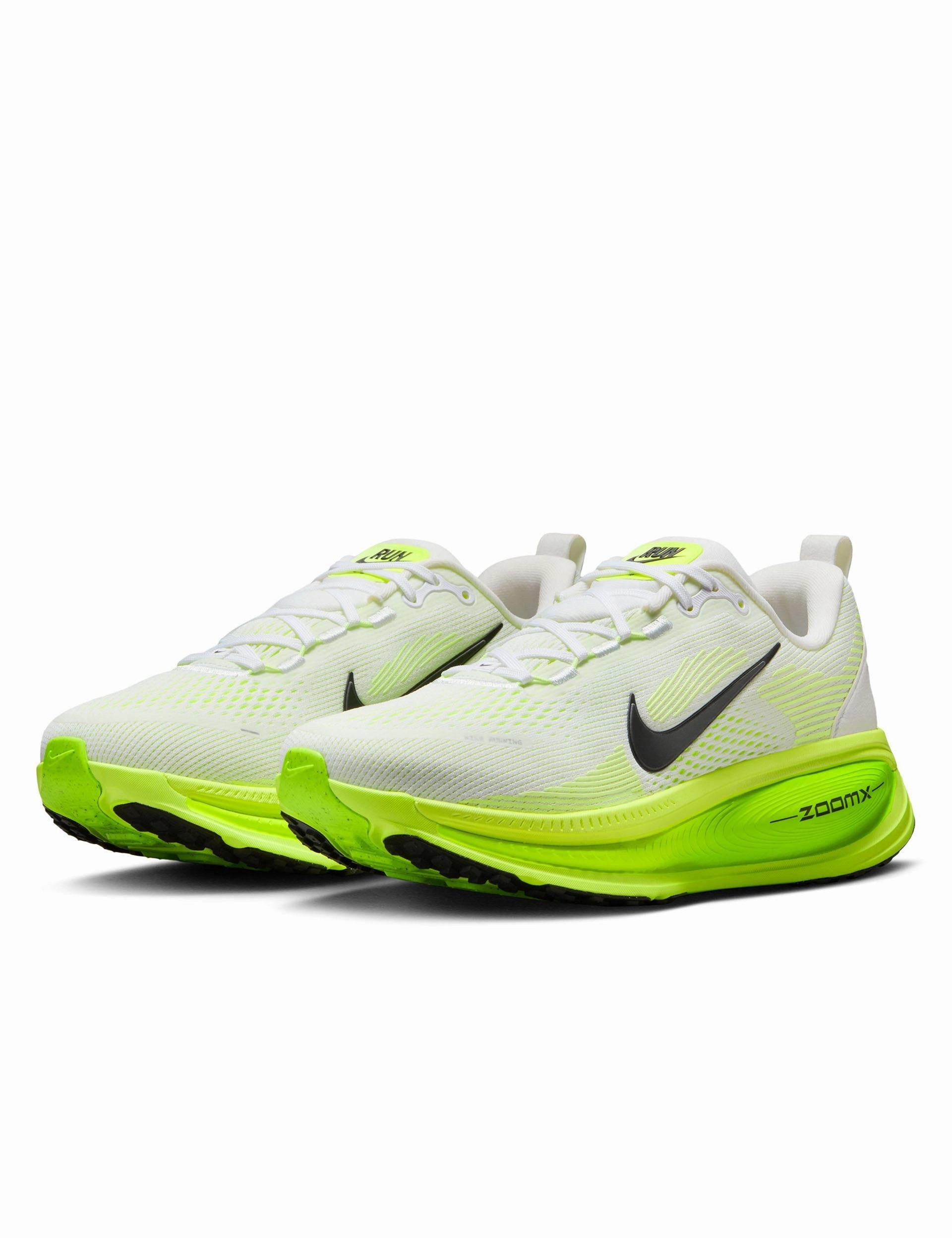 Vomero 18 Running Shoes - White/Electric Green/Volt/Black Premium Quality
