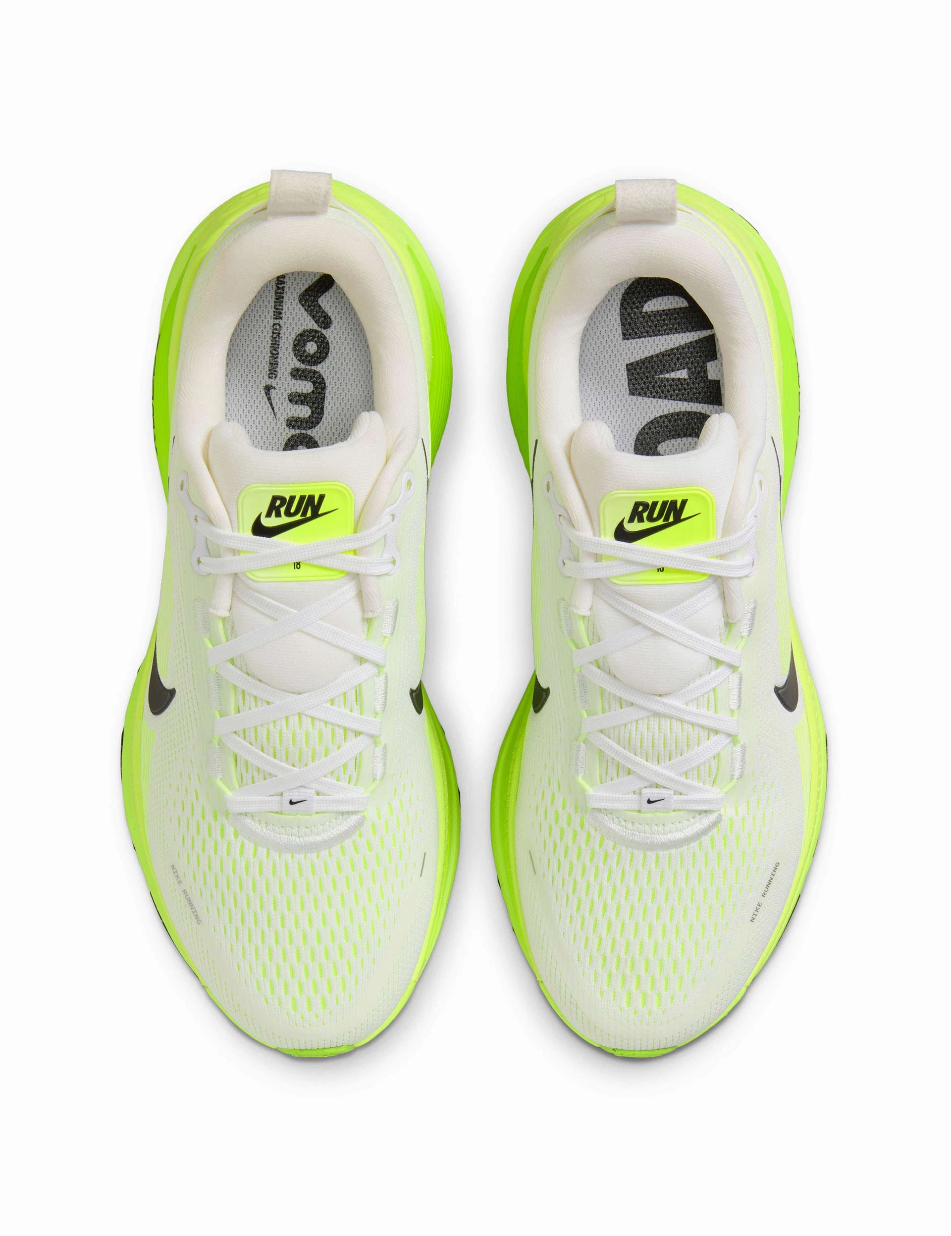 Vibrant Colors, Just Arrived, Secure Fit Vomero 18 Running Shoes - White/Electric Green/Volt/Black