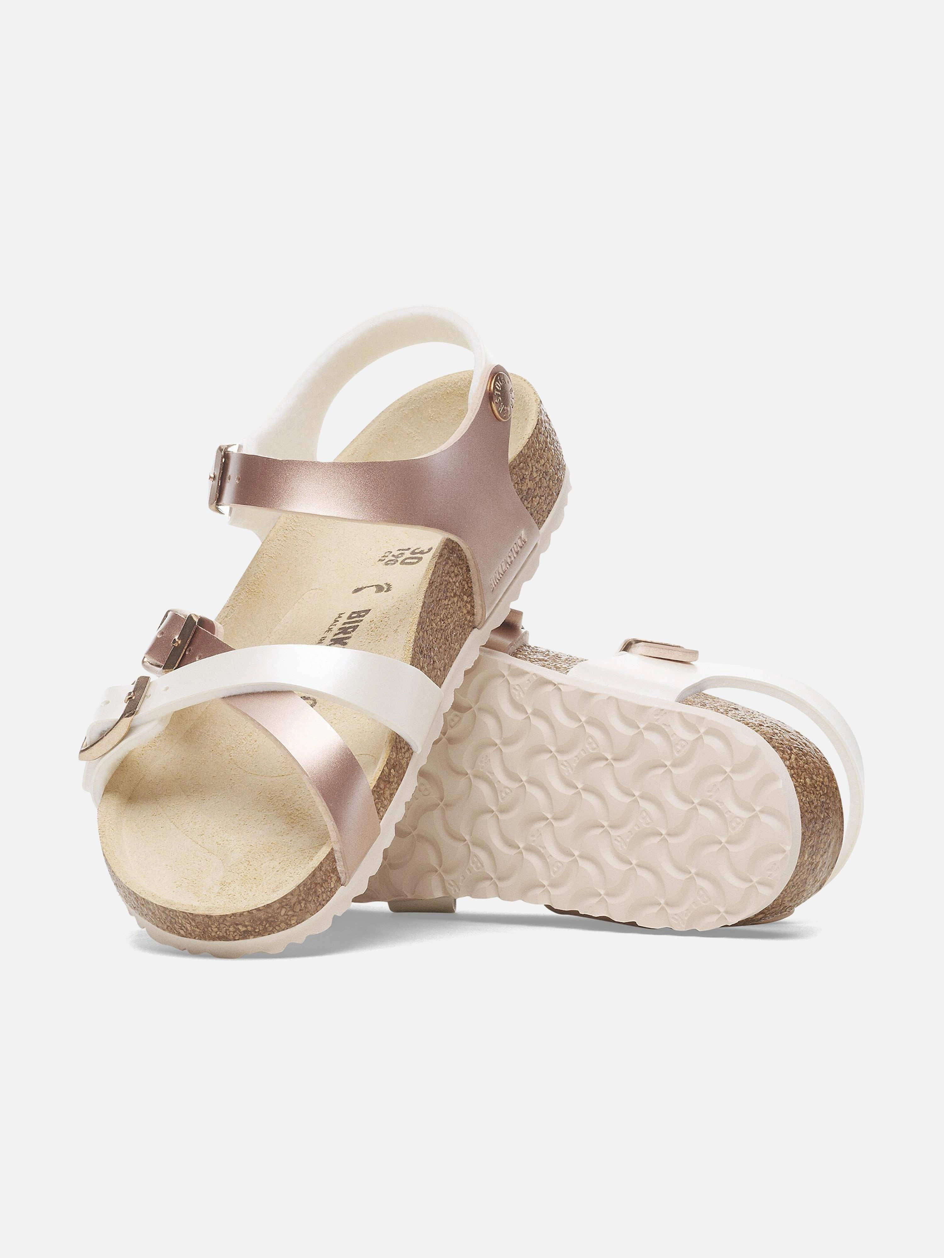 BIRKENSTOCK Girls Kumba BF Sandals in Ivory Get The Look, Durable