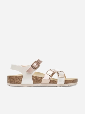 Travel-Friendly Women's style discount BIRKENSTOCK Girls Kumba BF Sandals in Ivory Heavy-duty use discount