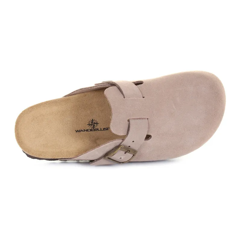 Womens Riva Soft Footbed Nubuck Clog