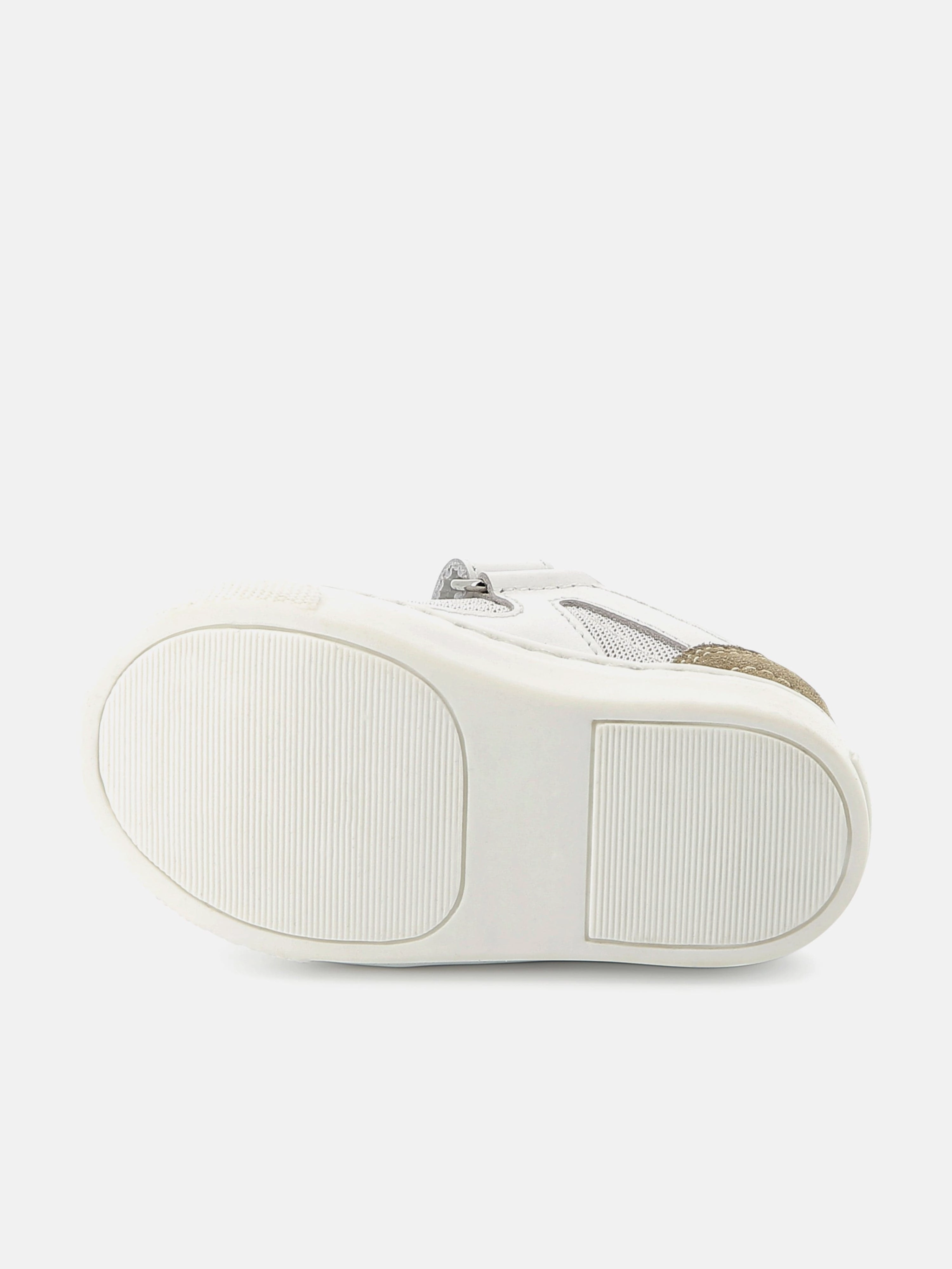 BOSS Boys Leather and Mesh Logo Trainers in White Add To Cart