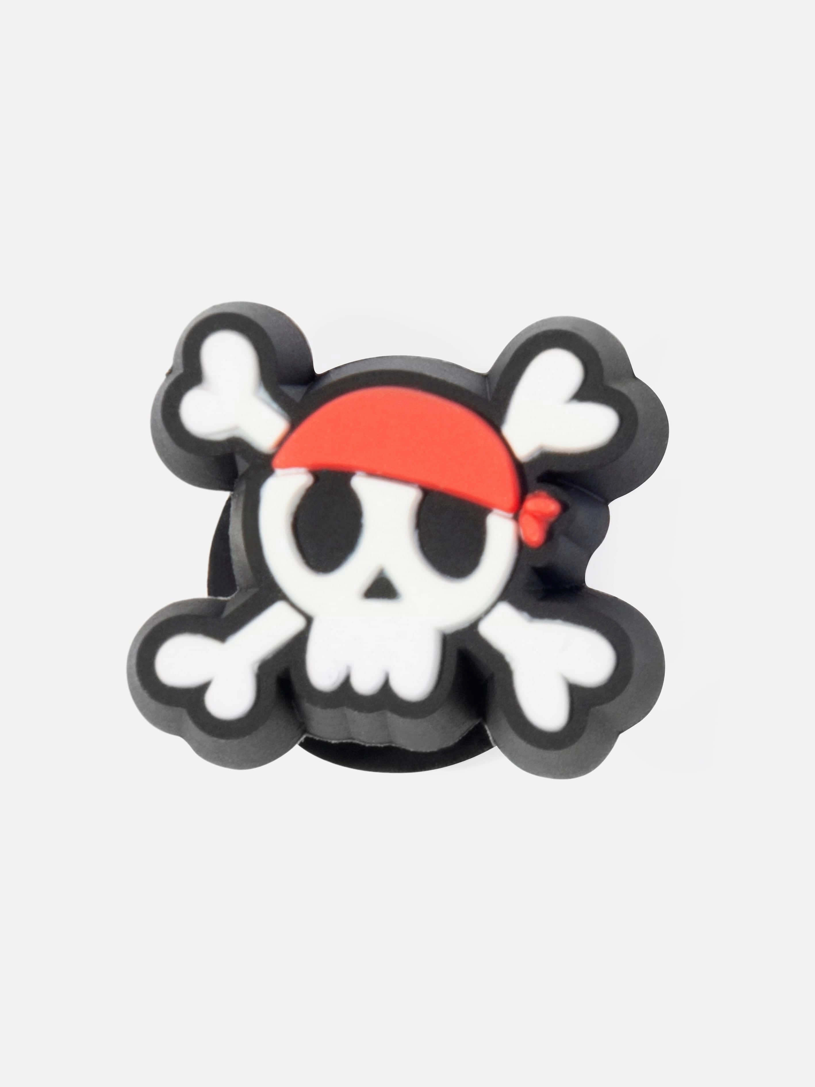 Wear It Anywhere, Elegant Simplicity, Vibrant Colors Worry-Free After-Sale Crocs Kids Tiny Pirate Skull Jibbitz Charm in White Easy Installation