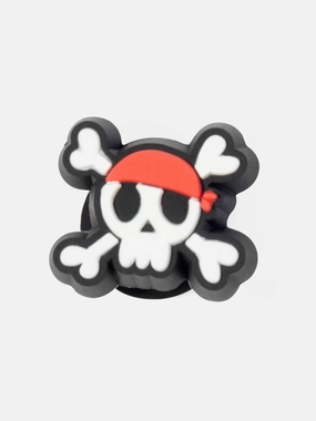 Wear It Anywhere, Elegant Simplicity, Vibrant Colors Worry-Free After-Sale Crocs Kids Tiny Pirate Skull Jibbitz Charm in White Easy Installation