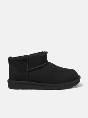 Youth-preserving special UGG Kids Classic Ultra Mini Boots in Black Experience Upgrade Designer, Transparent Pvc